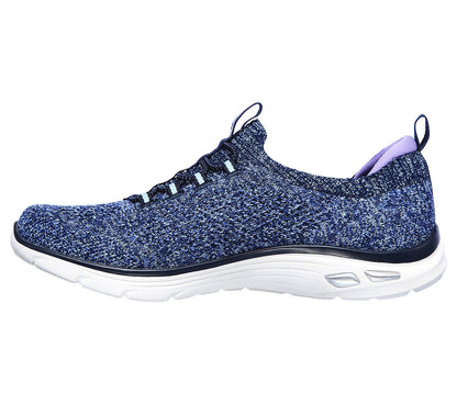 Skechers Ladies Relaxed Fit® Empire D'Lux Navy Blue Trainers 49007