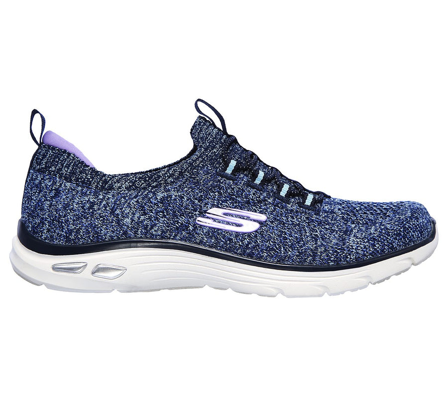 Skechers Ladies Relaxed Fit® Empire D'Lux Navy Blue Trainers 49007