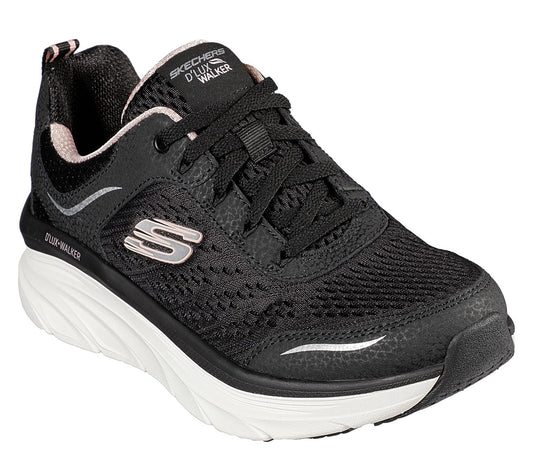 Skechers Ladies Relaxed Fit® D'Lux Walker Infinite Motion Ladies Black Trainers 149023
