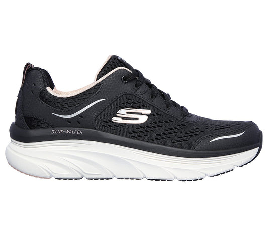 Skechers Ladies Relaxed Fit® D'Lux Walker Infinite Motion Ladies Black Trainers 149023