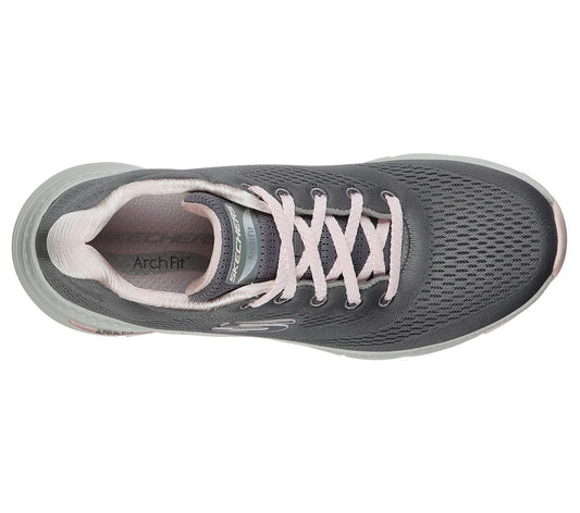 Skechers 149057 Arch Fit - Sunny Outlook Ladies Grey/Pink