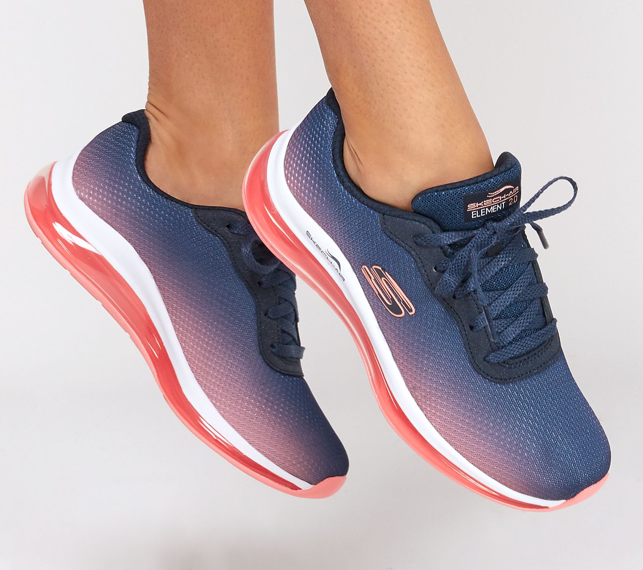 Skechers 149062 Skech-Air Ladies Navy/Hot Pink