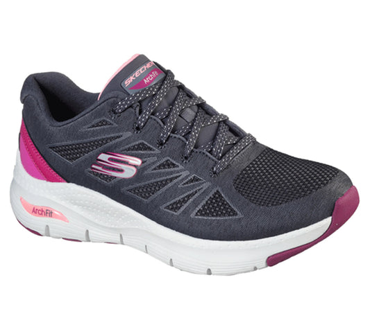 Skechers Ladies Flex Appeal 3.0 She's Effortless Charcoal Trainers 149411