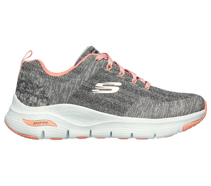 Skechers 149414 Arch Fit - Comfy Wave Ladies Grey/Pink