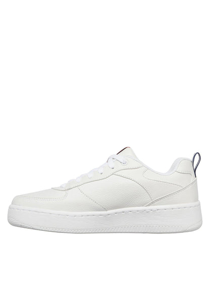 Skechers Ladies Sports Court 92 White Trainer Shoes 149440