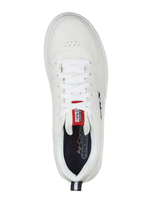 Skechers Ladies Sports Court 92 White Trainer Shoes 149440