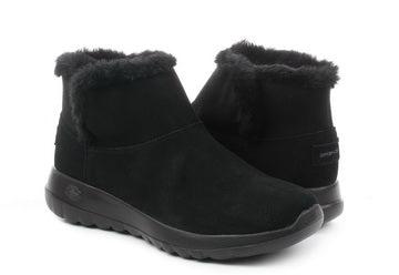 Skechers Ladies On The Go Joy Bundle Up Black Boots 1550