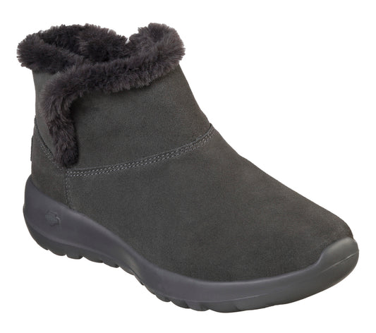 Skechers Ladies On The GO Joy Bundle Up Charcoal Grey Boots15501