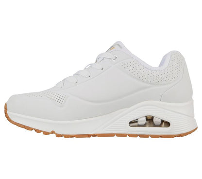 Skechers Ladies 155521 Uno Floating Love WHT