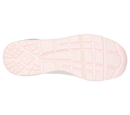 Skechers Ladies 155629 Uno 2 Air Feels White/Light Pink