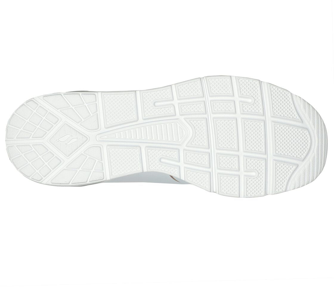Skechers 155637 Ladies White UNO-2 GOLDEN TRIM