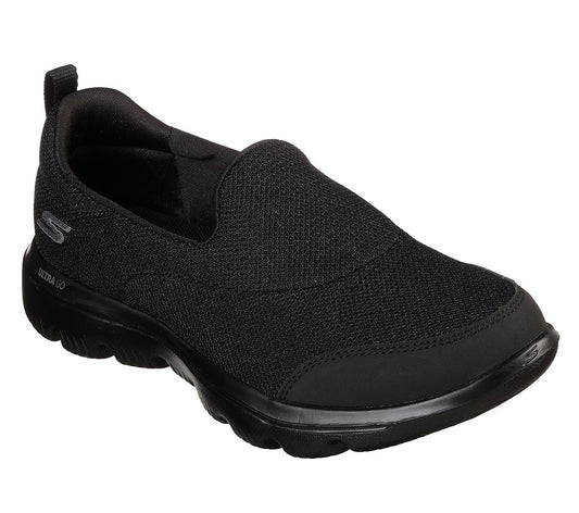 Skechers Ladies Go Walk Evolution Black Slip On Trainers 15730