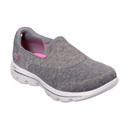 Skechers Ladies GOWalk Evolution Ultra - Amazed Grey Slip-On Shoes 15733