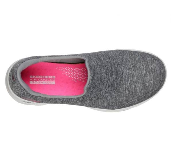 Skechers Ladies GOWalk Evolution Ultra - Amazed Grey Slip-On Shoes 15733