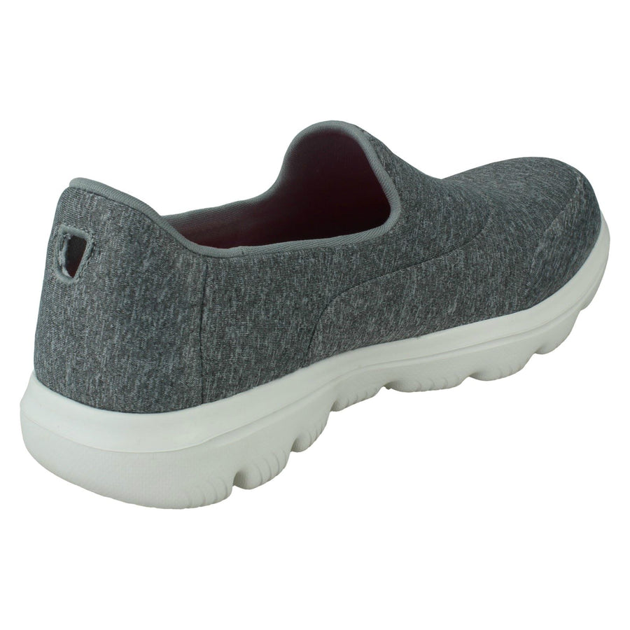 Skechers Ladies GOWalk Evolution Ultra - Amazed Grey Slip-On Shoes 15733