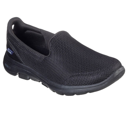 Skechers Ladies  GOwalk 5 Black Slip On Trainers 15901