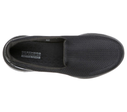 Skechers Ladies  GOwalk 5 Black Slip On Trainers 15901
