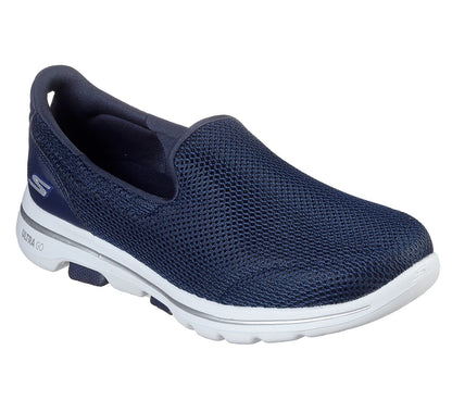 Skechers Ladies GOwalk 5 Ladies Navy Slip On Trainer Shoes 15901