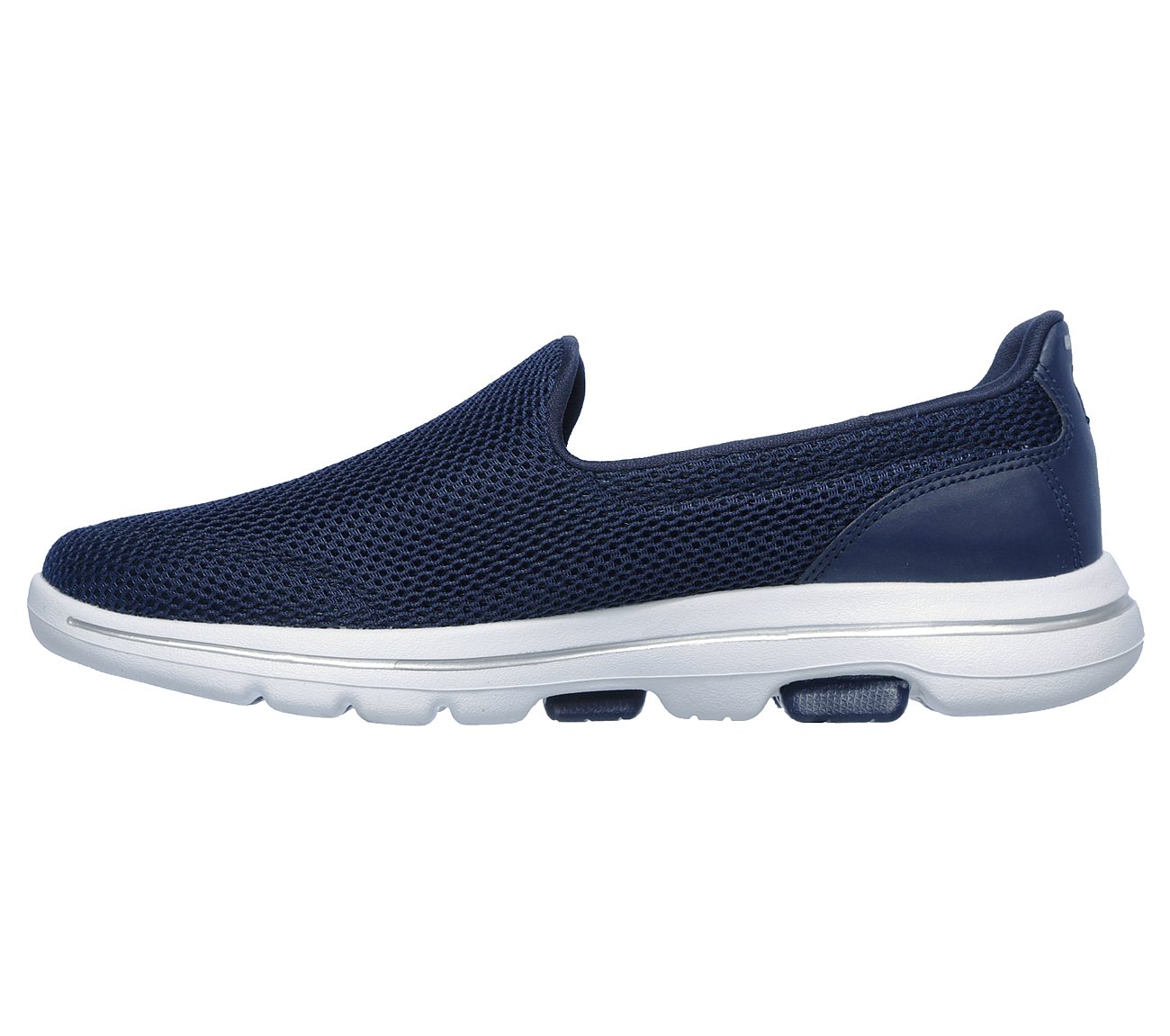 Skechers Ladies GOwalk 5 Ladies Navy Slip On Trainer Shoes 15901
