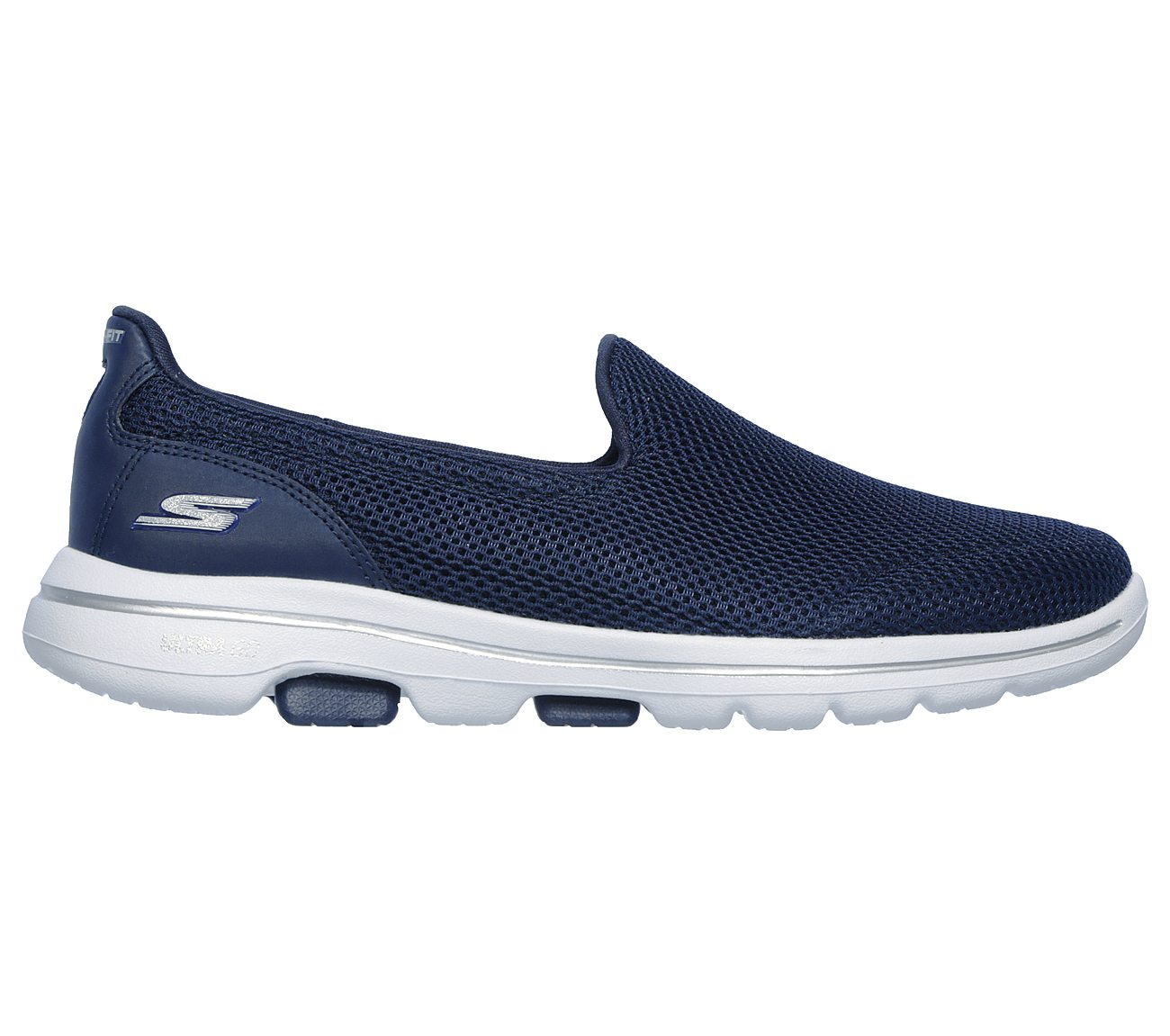 Skechers Ladies GOwalk 5 Ladies Navy Slip On Trainer Shoes 15901