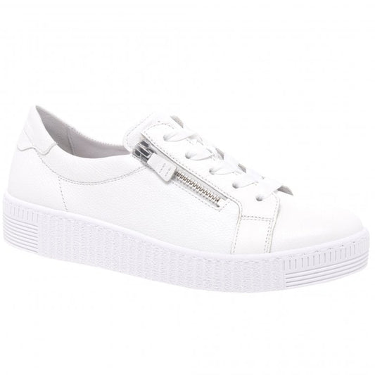 Gabor 23.334.21 Ladies Wisdom White Trainer