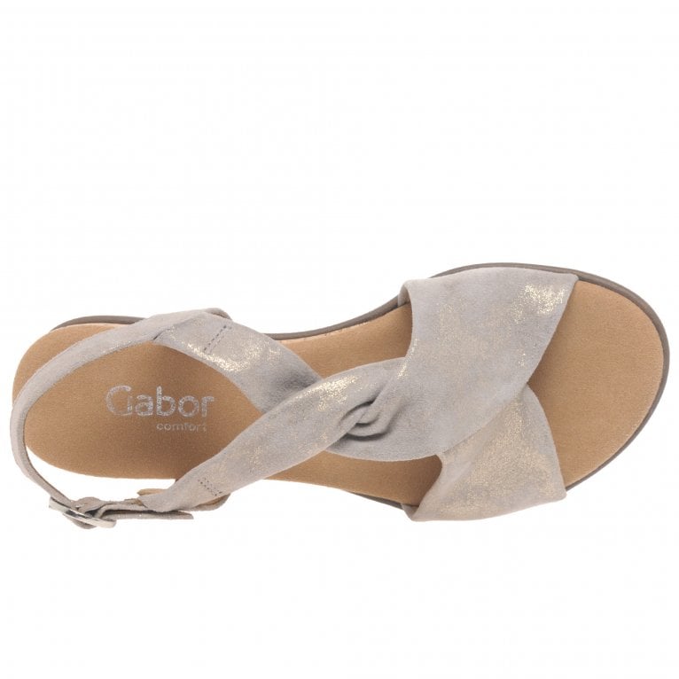 Gabor 82.751.95 Ladies Muschel Metallic Sandal