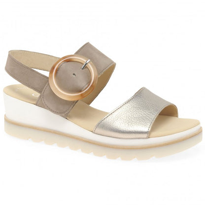 Gabor Ladies 84.645.62 Yeo Puder/Rabbit Sandals