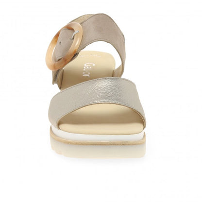 Gabor Ladies 84.645.62 Yeo Puder/Rabbit Sandals