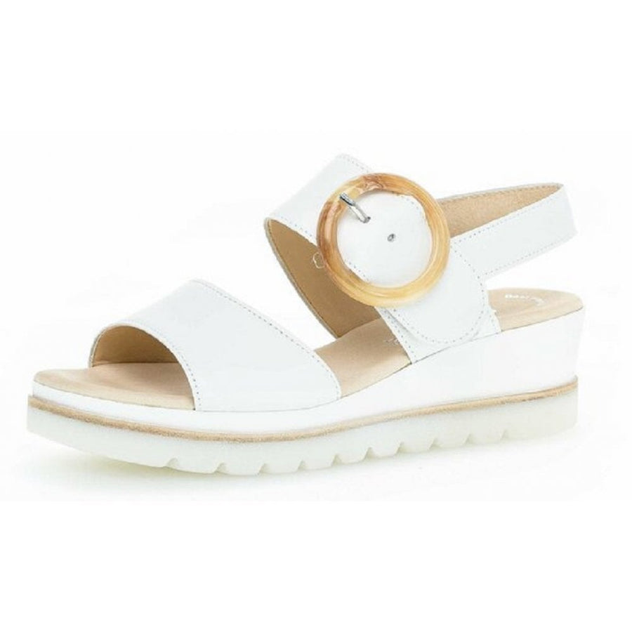Gabor Ladies Yeo White Sandals 64.645.21