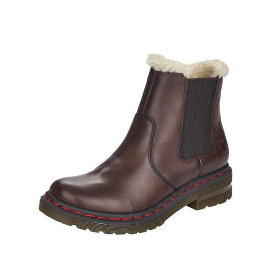 Rieker Ladies Chelsea Boot Brown 76298-25