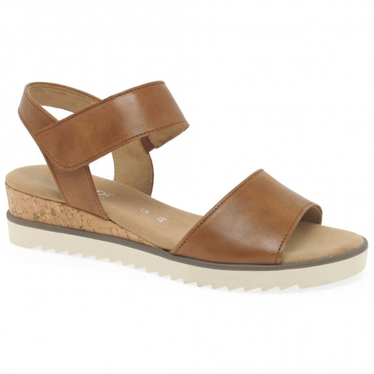 Gabor 62.750.53 Ladies Raynor Camel-Brown Leather Sandals