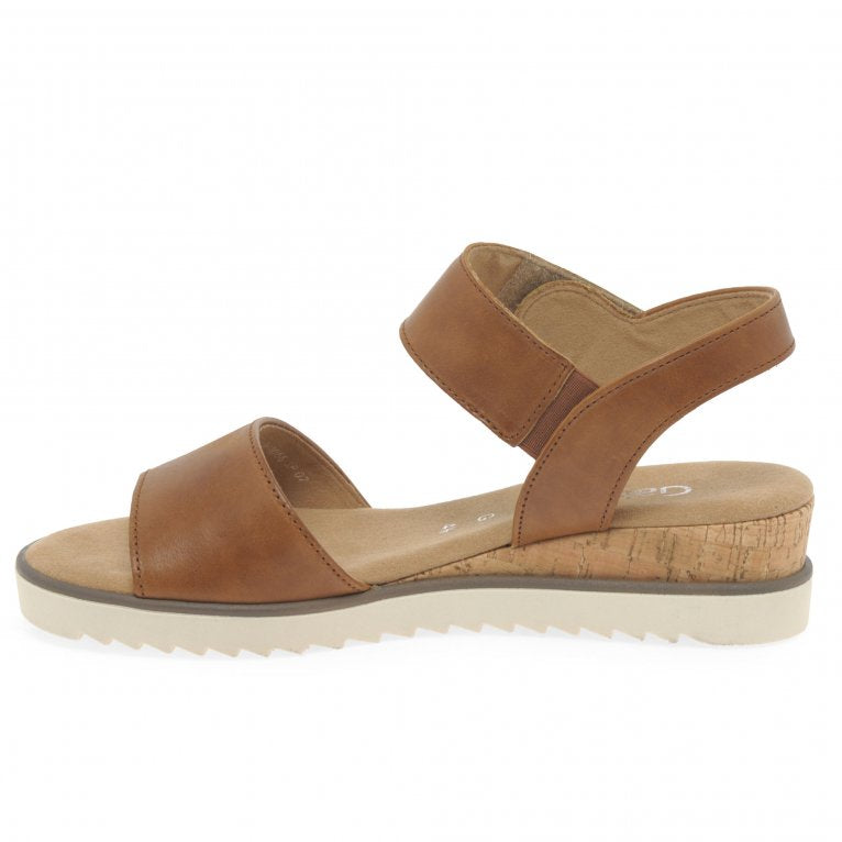 Gabor 62.750.53 Ladies Raynor Camel-Brown Leather Sandals