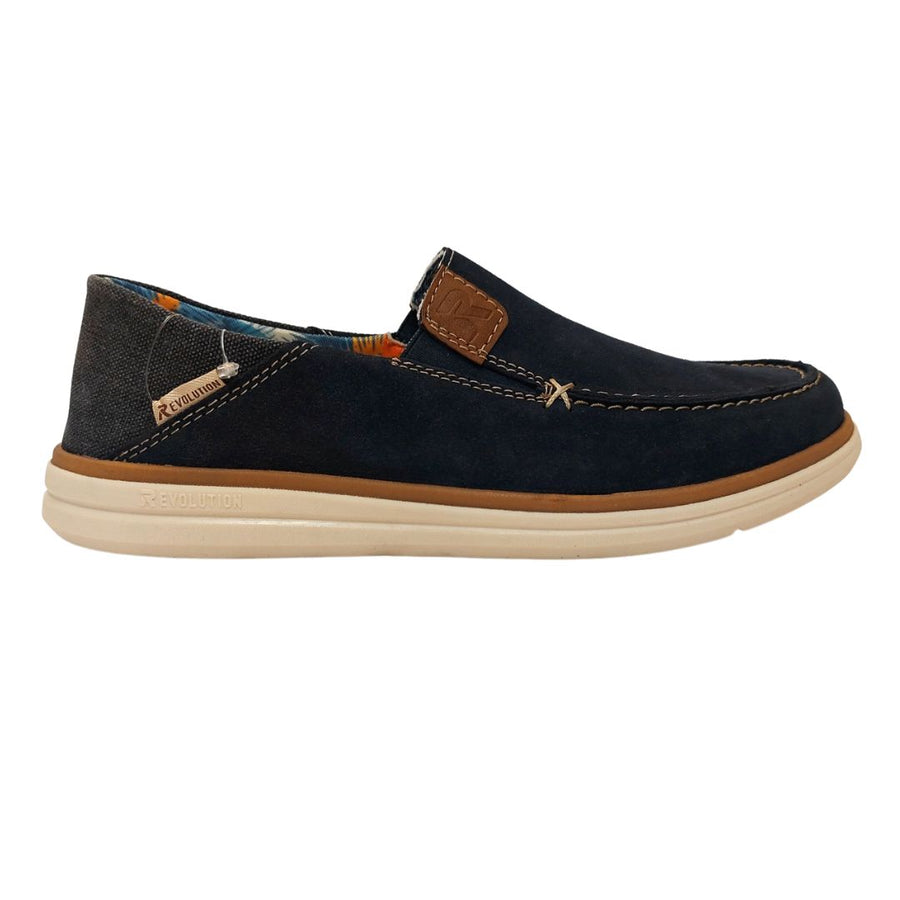 Rieker U0600-14 Mens Navy Slip On Casual Shoe