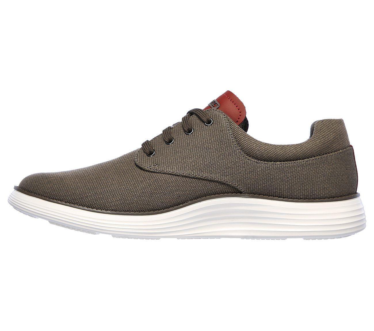 Skechers 204083 Status 2.0 - Burbank Mens Dark Taupe