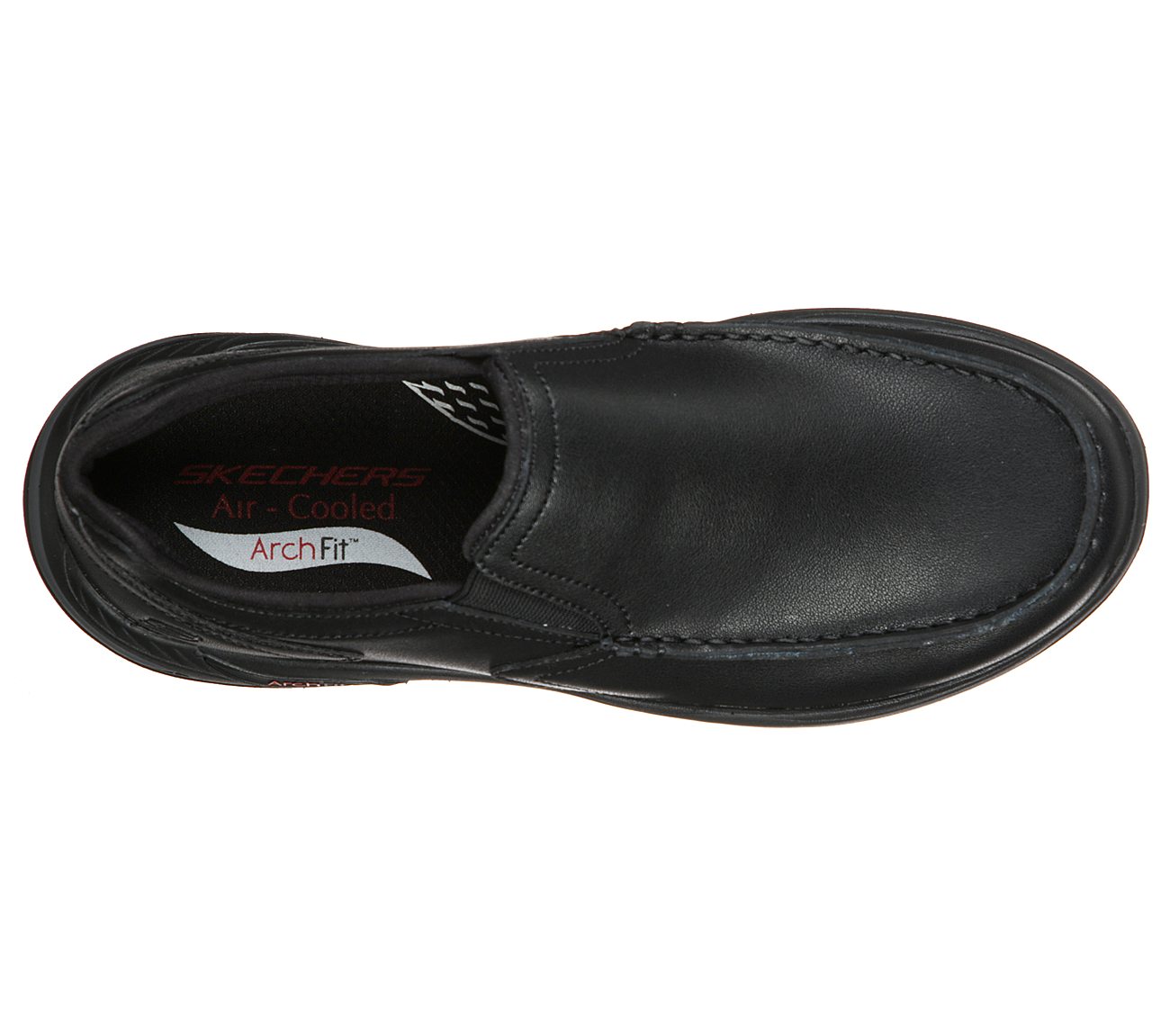 Skechers Mens Arch Fit Motley Hust Black Shoes 204184