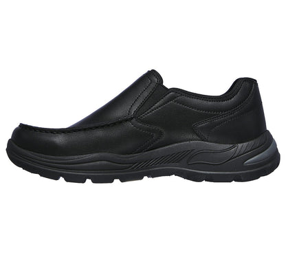 Skechers Mens Arch Fit Motley Hust Black Shoes 204184