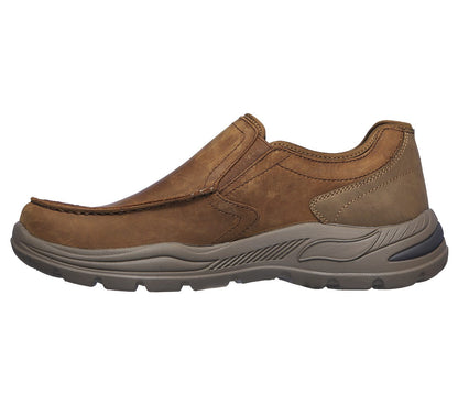 Skechers Mens Arch Fit Motley Hust Brown Shoes 204184