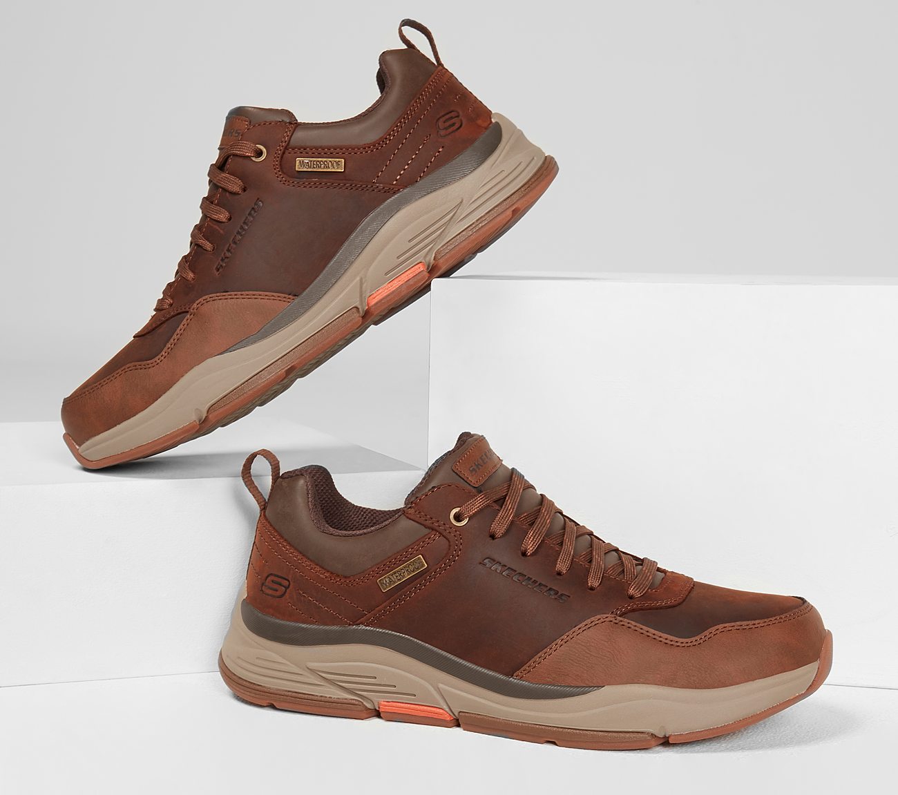 Skechers 210021 Relaxed Fit®: Benago - Hombre Mens CBD Brown
