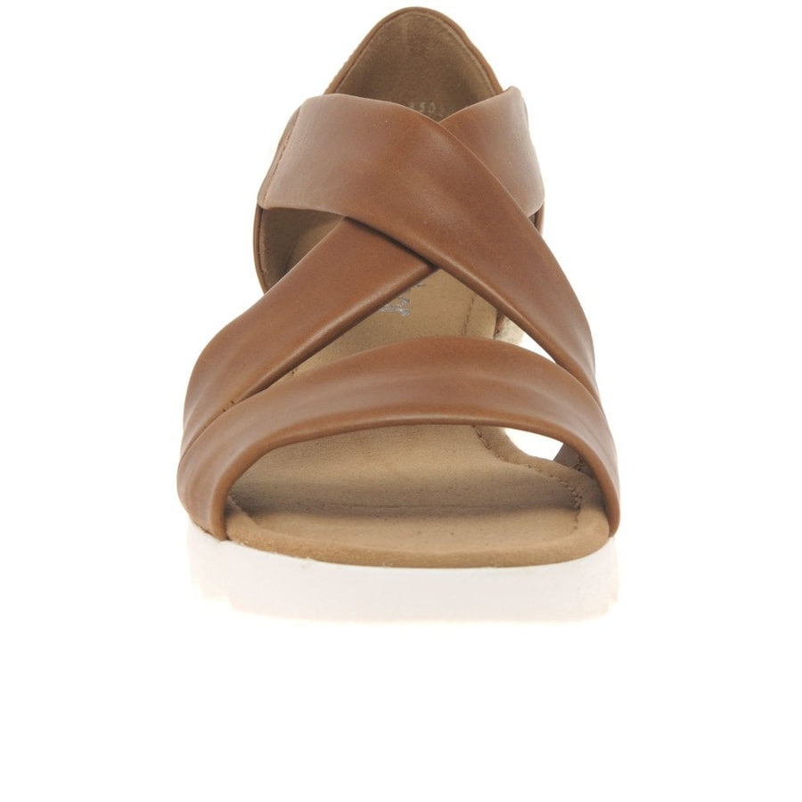 Gabor Ladies Vacchetta Tan Leather Sandals 22.711.55