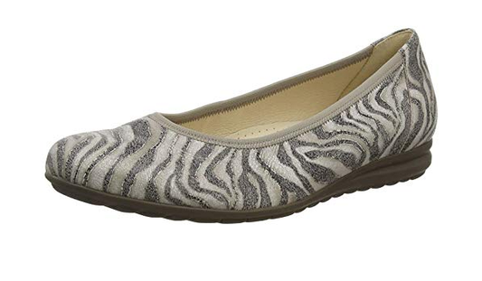 Gabor Ladies Antique Rose Safari Print Ballerina Pumps 22.620.32