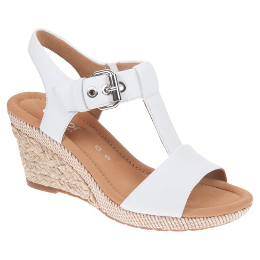 Gabor Ladies White Wedge Heels 22.824.50