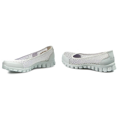 Skechers Ladies Memory Foam Flighty Flex White Pumps 22836