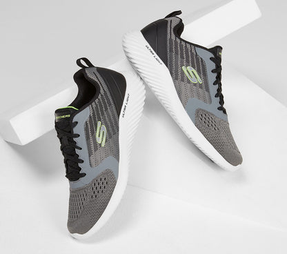 Skechers Mens Bounder Verkona Grey Trainers 232004