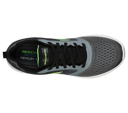 Skechers Mens Bounder Verkona Grey Trainers 232004