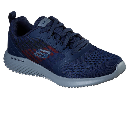 Skechers Mens Bounder Verkona Navy Trainers 232004