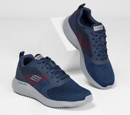Skechers Mens Bounder Verkona Navy Trainers 232004