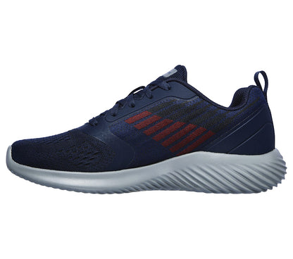 Skechers Mens Bounder Verkona Navy Trainers 232004