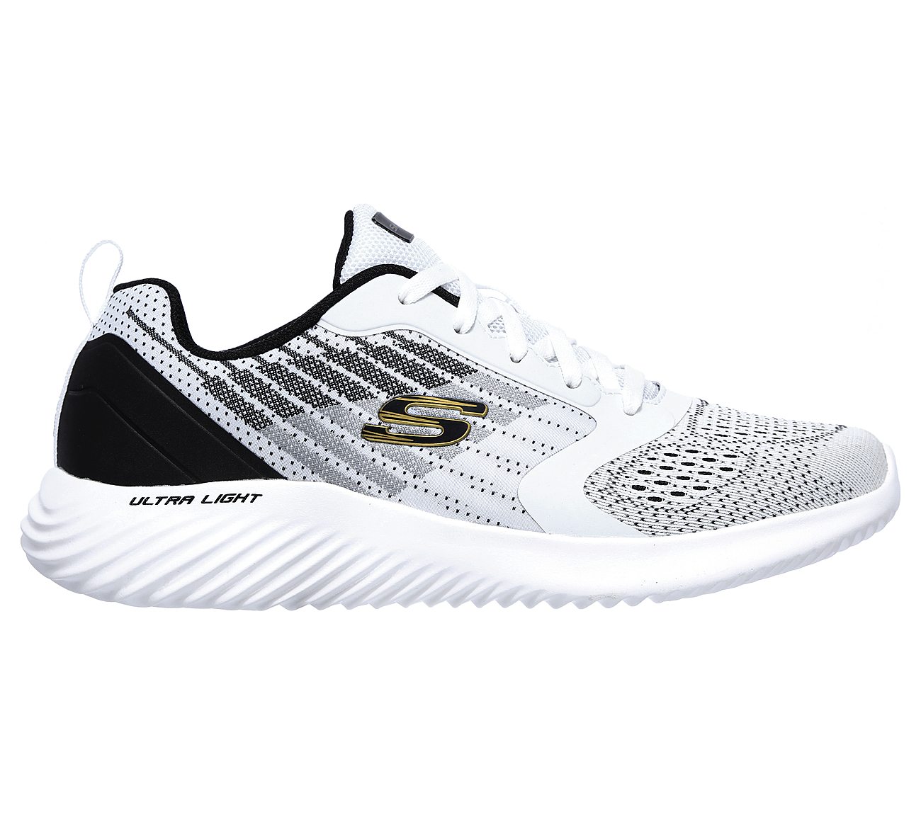 Skechers Mens Bounder Verkona White Trainers 232004