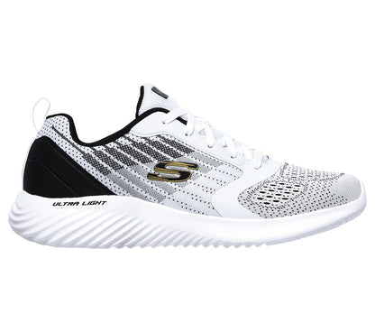 Skechers Mens Bounder Verkona White Trainers 232004