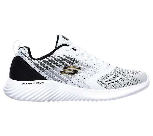 Skechers Mens Bounder Verkona White Trainers 232004